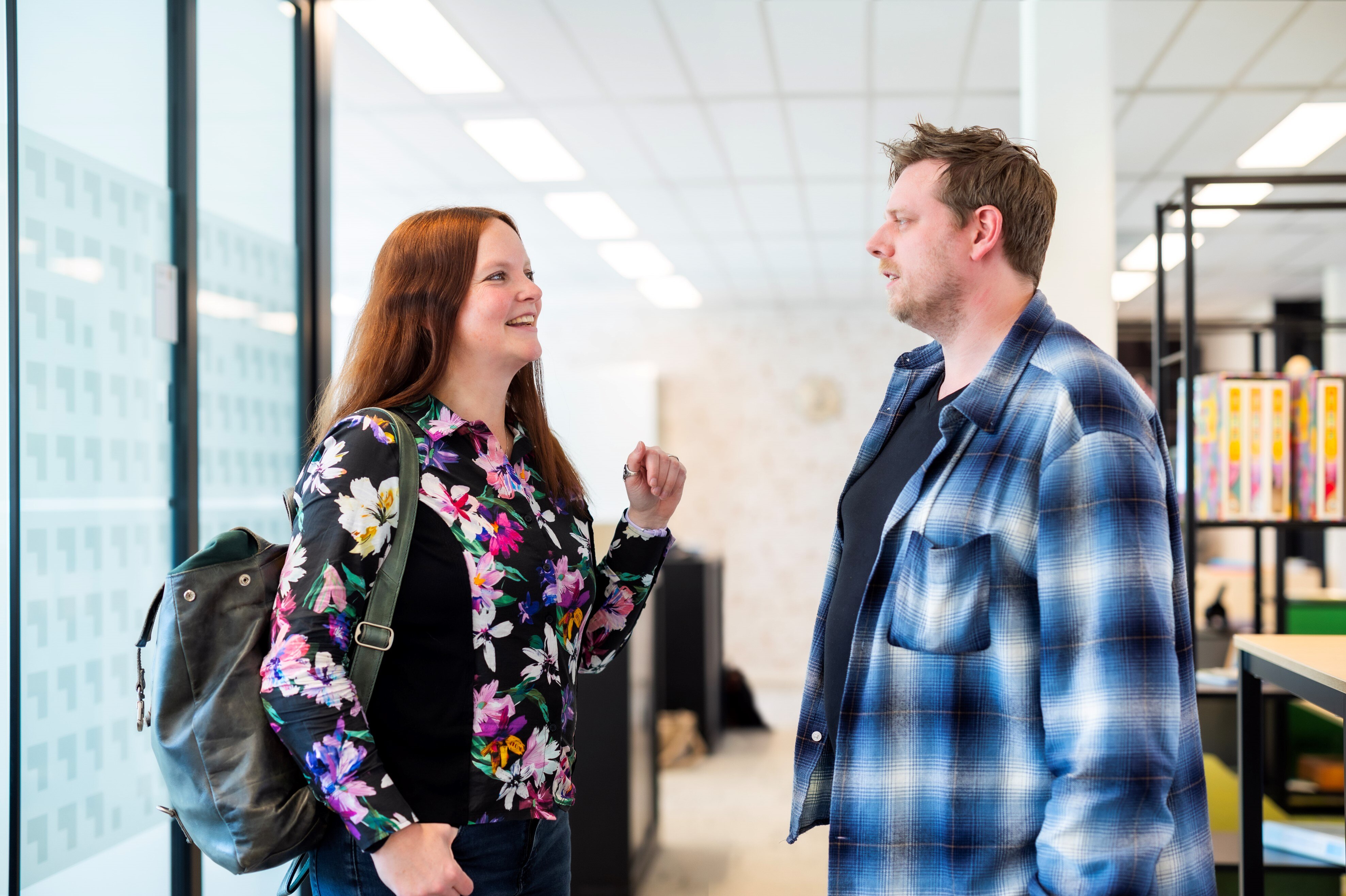 Iris en Jerome in gesprek