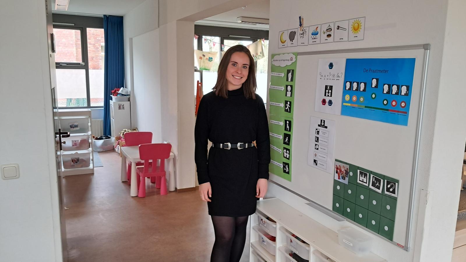 Julia bij de naschoolse groepsbehandeling